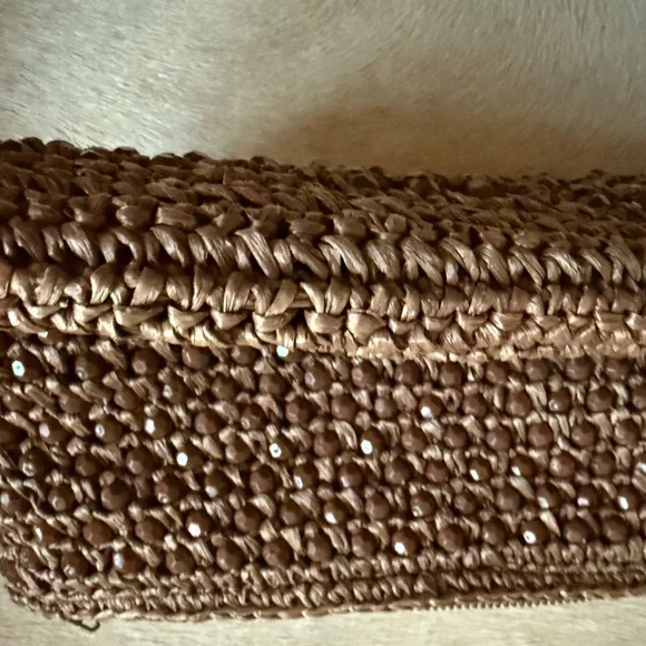 Magid Brown Beaded Woven Wristlet - Picture 7 of 7